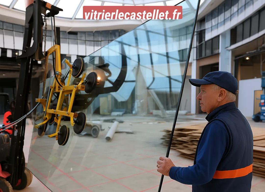 Remplacement de vitrine magasin Le Castellet